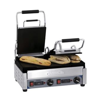 Casselin CGP2LLPT - Grill Panini double Premium Lisse - Lisse avec minuteur
