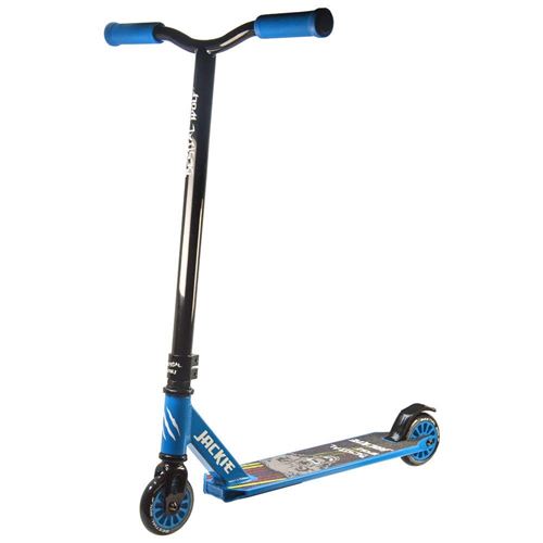 Bestial Wolf Jackie-Blue Trottinette freestyle très résistante pour débutants Jusqu'à 10 ans Idéal pour faire des figures de professionnels
