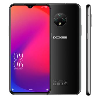 DOOGEE X95 Smartphone 4G 6.52 Écran Trois caméras 13MP 4350mAh batterie Android 10 - Noir - 1