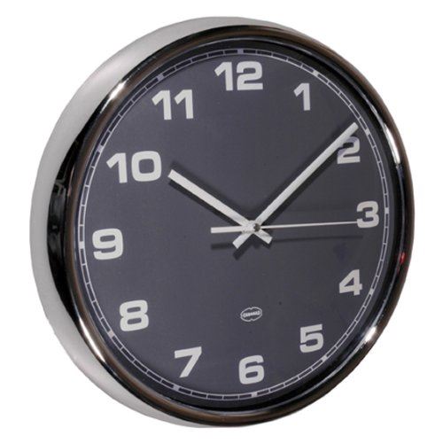 Cabanaz Horloge murale Gris métallique