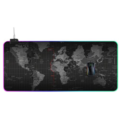 Tapis de souris Mode d'éclairage LED pour le jeu-noir