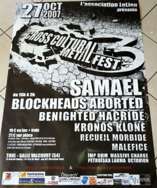 SAMAEL - 80x120 cm - AFFICHE / POSTER