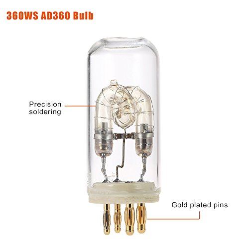 Andoer FT-Ad360 360WS Replacement Tube flash Bare Ampoule pour Godox WITSTRO Ad360