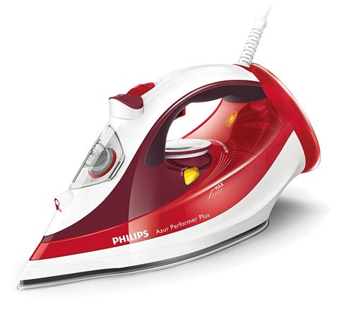 Philips Azur Performer Plus GC4516/40 Fer à repasser à vapeur 2400 W Rouge/blanc