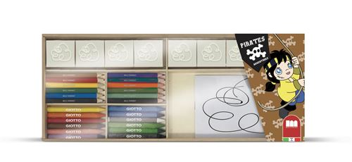 Multiprint jeu de Piratescouleurs bois 34 pièces