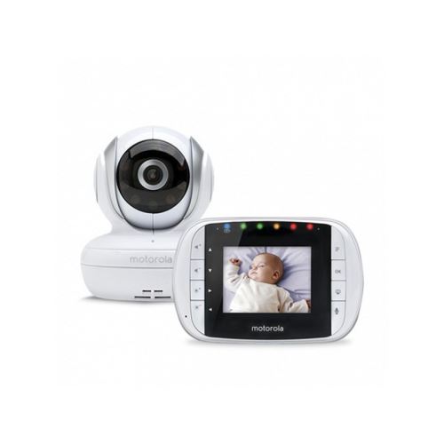 Babyphone Vidéo Motorola avec écran 2,8 - MBP33S - Blanc
