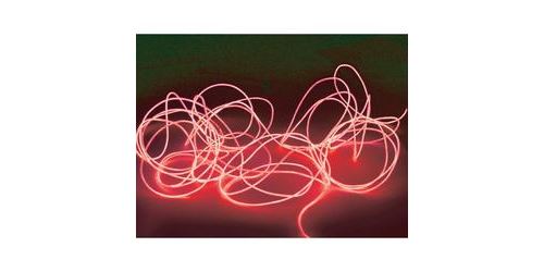 Cordon lumineux 2mm- longueur 2m rouge