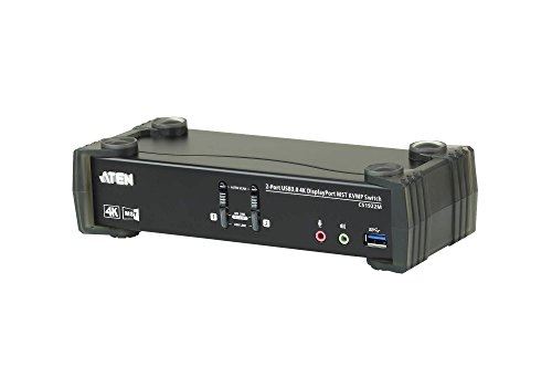 Aten 2 ports usb 3.0 4 k displayport mst kvmp switch cs1922m-at-g