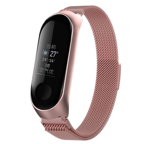 Bracelet en Acier inoxydable pour Xiaomi Mi Band 3 - Rose