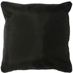 Coussin passepoil 60 x 60 cm polyester uni essentiel Noir
