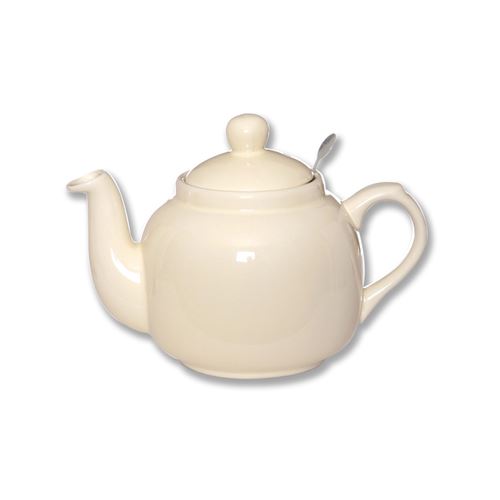Bruno Evrard - Théière en faïence avec filtre inox 1,1L ivoire - FARMHOUSE