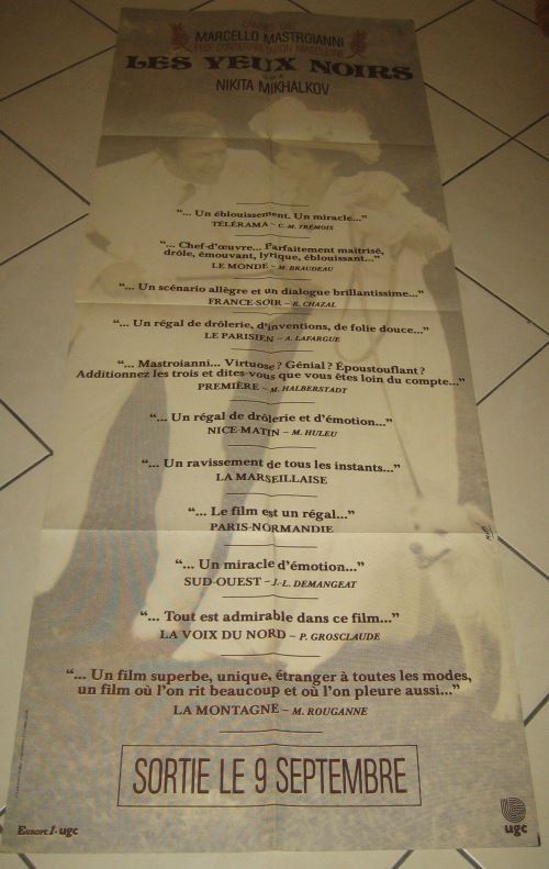 Les Yeux Noirs AFFICHE CINEMA ORIGINALE