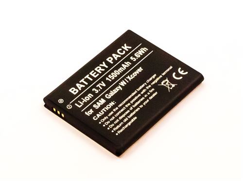 Batterie compatible SAM Galaxy W, Xcover, Li-ion, 3,7V, 1500mAh, 5,6Wh