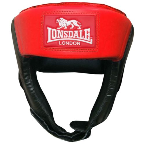 LONSDALE Casque de protection à visage ouvert de coup M Rouge