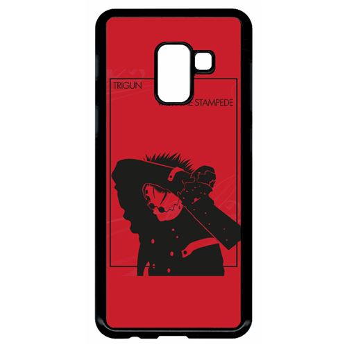 Coque My-Kase pour Galaxy A8 (2018) - vash the stampede trigun minimalist - Plastique Noir