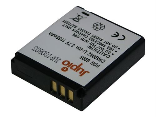Jupio - Batterie - Li-Ion - 1100 mAh - pour Panasonic Lumix DMC-FX01, FX150, FX3EG-A, LX3, LX3EB-K, LX3EGM-K, LX3EGM-S, LX3E-K, LX3E-S