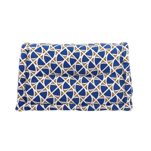 Dossier cale-reins 100% coton imprimé DJIBOUTI 60xH35x22/11cm - Jaune