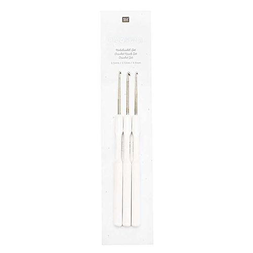 Set 3 crochets aluminium ricorumi - 3 cm / 3,5 cm / 4 cm - Rico Design