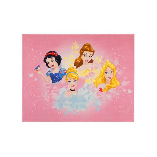 Tapis Princesse disney Cendrillon, Blanche-neige, Belle, Aurore - 95 x 125 cm