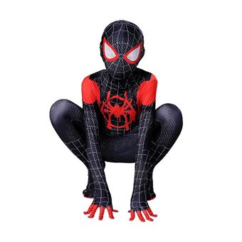 Déguisement Spiderman Miles Morales Cosplay Costume avec Masque Enfant  adulte Noir - Cdiscount Prêt-à-Porter