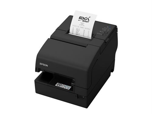 Epson TM H6000V - Imprimante de reçus - thermique en ligne/matricielle - 230 x 297 mm, Rouleau (7,95 cm) - 180 x 180 ppp - 9 pin - jusqu'à 350 mm/sec - USB, LAN, série, NFC, hôte USB 2.0 - outil de coupe - noir
