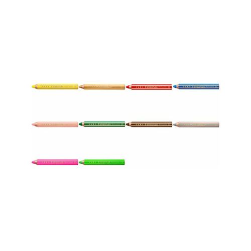 STAEDTLER Crayon de couleur hexagonal Noris junior, pêche