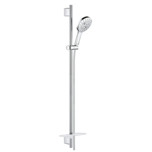 Rainshower 130 Smartactive 26548000 - Set Doccia, 3 Tipi Di Getto, Ecojoy Portata Limitata A 9.5l/min, Rotondo, Cromo - Grohe