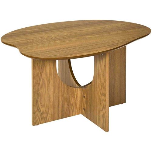 The Home Deco Factory Marron Table Basse Ovale - Image 2