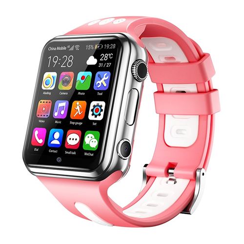 Non Communiqué Rose/Blanche Montre Téléphone 1.54" 1 Go + 8 Go Montre Android 4G Bluetooth Wifi + Sd 16Go Yonis