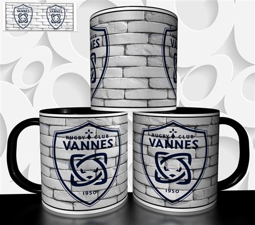 Mug Personnalisé Racing 92 Rugby - 325 Ml, Céramique Blanche, Fabrication Française