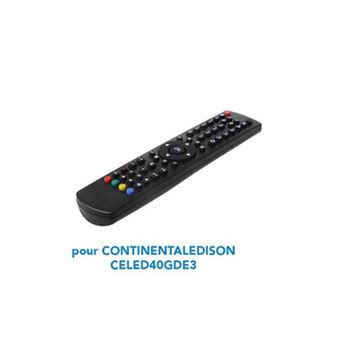 Télécommande de remplacement pour Téléviseur CONTINENTAL EDISON CEDLED32ML3  - Télécommande - Achat & prix