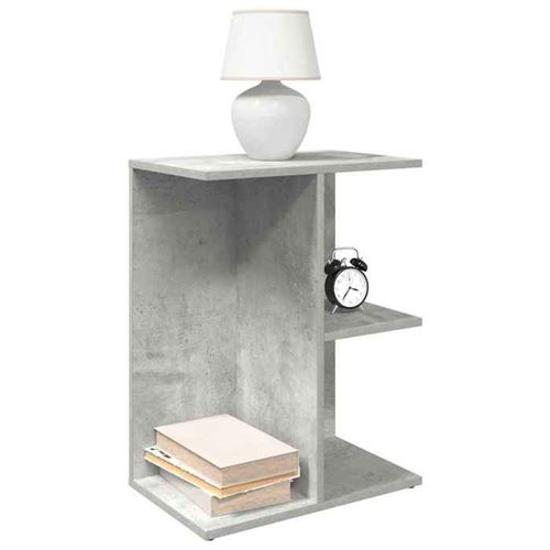 Vidaxl Gris Lot De 2 Tables De Chevet - Béton - Image 3