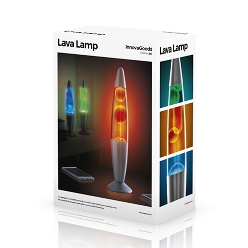 Mad Monkey Lampe à lave fusée - Bleu et rouge : : Luminaires et  Éclairage