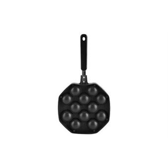 Poêle Takoyaki 12 Trous Antiadhésive Aluminium - Pour Boules De Poulpe, Crêpes, Beignets, Poignée Anti-brûlure