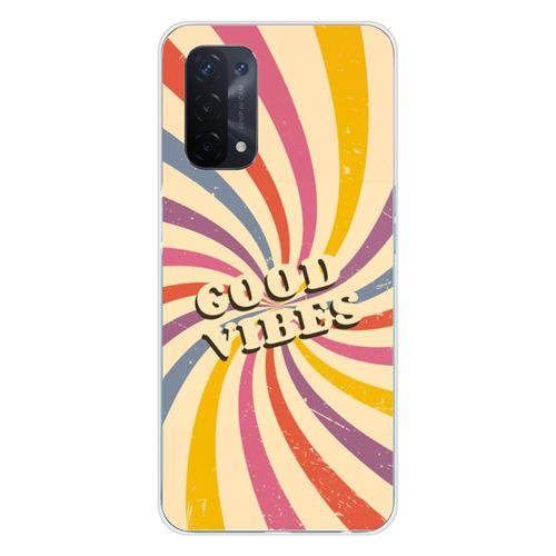 Coque en silicone imprimée compatible Oppo A54 5G Good vibes