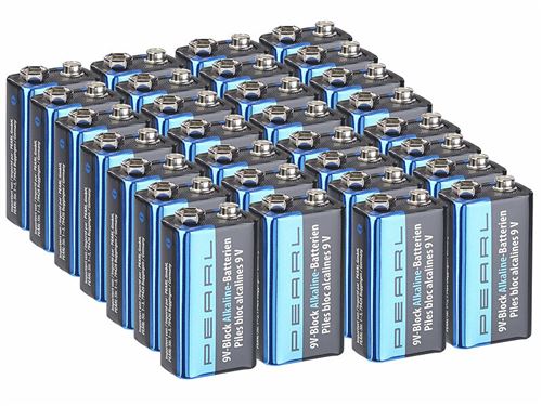 Pearl : 30 piles alcalines 9 V type Bloc