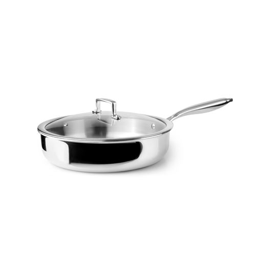 Ibili - Sauteuse avec couvercle Triply Natural - 24 cm - Argent - Image 4