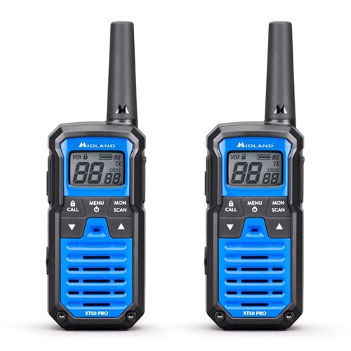 Paire de talkie walkie MIDLAND XT50 Pro twin - Avec batterie, chargeur, et clip ceinture - C1464