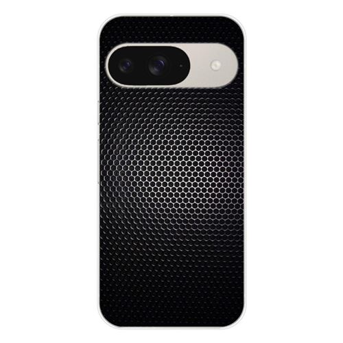 Coque en silicone imprimée compatible Google Pixel 9 Dark Metal
