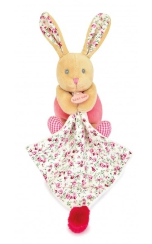 BABY NAT' Pantin Lapin avec Doudou Vert Sauge