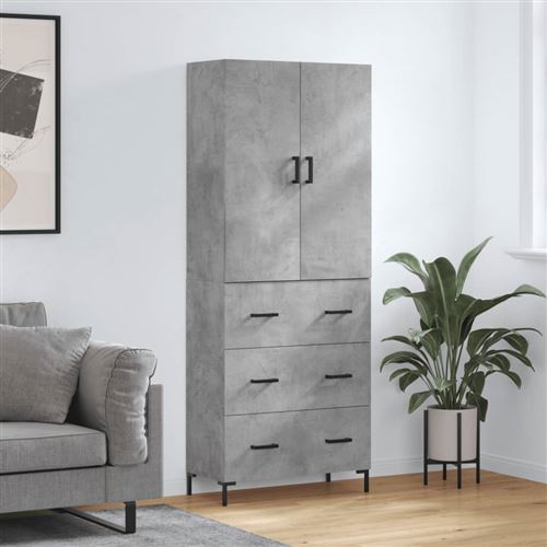 Vidaxl Gris Título: Buffet Haut Béton - Image 2