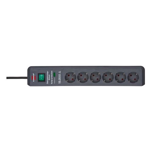 1159540366 multiprise 2 m 6 sortie(s) CA Noir