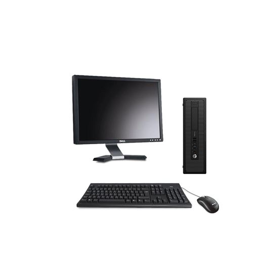 Ordinateur de bureau - HP ProDesk 600 G2 SFF - 8Go - 240Go SSD + Ecran 20