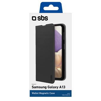 Etui portefeuille SBS pour Samsung A13 Noir