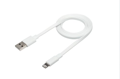 Câble plat XTORM USB vers Lightning (1m) Blanc