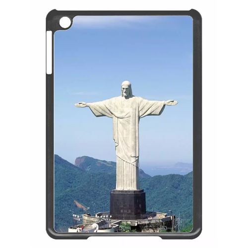 Coque tablette My-Kase pour iPad mini 2 - el cristo redentor merveille du monde bresil - Plastique Noir