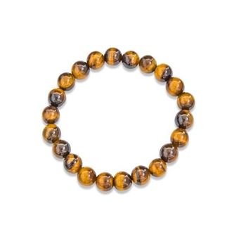 Bracelet En Pierre Oeil Du Tigre - Perles 6mm - Fait Main - Neuf Avec étiquettes