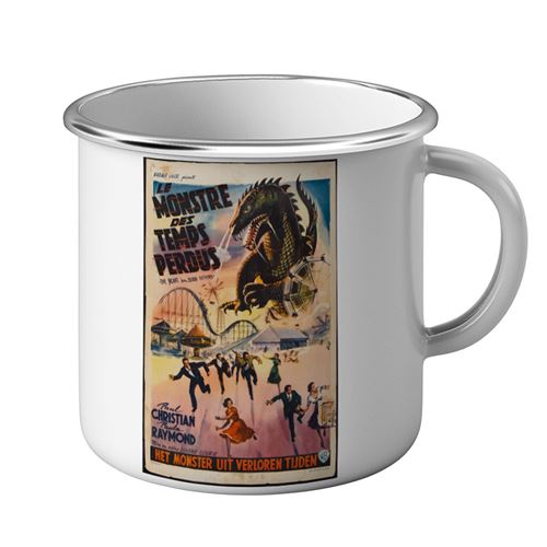 Fabulous Mug en métal émaille le Monstre des Temps Perdus Cinéma Vintage