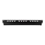 LogiLink - Guide pour câbles - noir, RAL 9005 - 1U - 19"