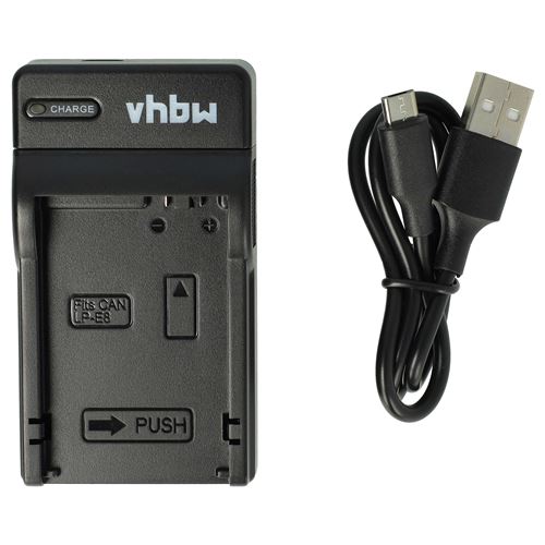 vhbw Chargeur compatible avec Canon EOS Rebel T3i, Rebel T4i, Rebel T2i, Kiss X7i caméra caméscope action-cam - Station, témoin de charge